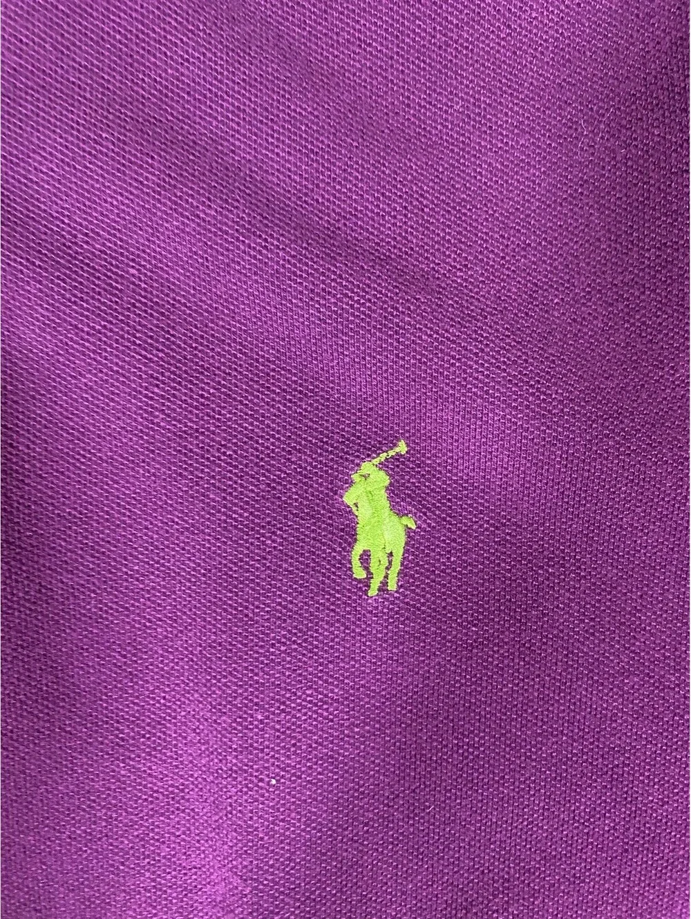 Polo Ralph Lauren Polo Shirt Mens L Purple Green Pony Short Sleeve Preppy
